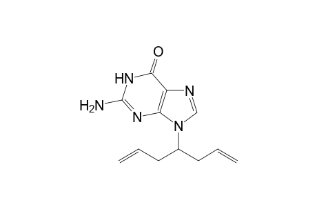2-Amino-9-hepta-1,6-dien-4-yl-3H-purin-6-one