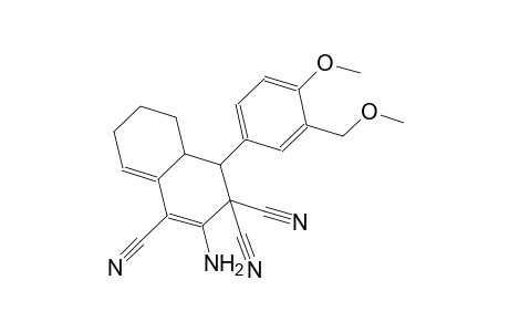 2-amino-4-[4-methoxy-3-(methoxymethyl)phenyl]-4a,5,6,7-tetrahydro-1,3,3(4H)-naphthalenetricarbonitrile