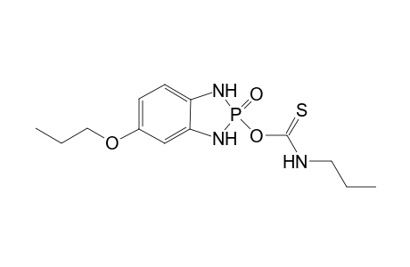 2-[Propylthiocarbamato]-2,3-dihydro-5-propoxy-1H-(1,3,2)-benzodiazaphosphole - 2-Oxide