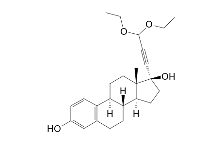 17.alpha.-(3,3-Bisethoxyprop-1-ynyl)estra-1,3,5(10)-trien-3,17.beta.-diol