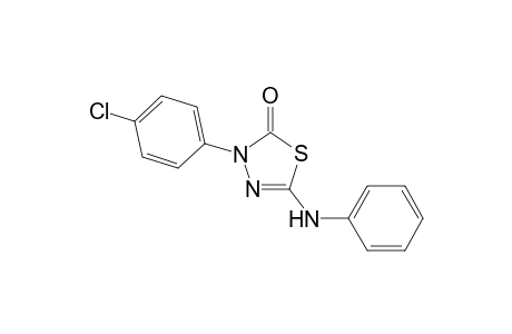 2-Phenylamino-4-(4-chlorophenyl)-1,3,4-thiadiazolin-5-one