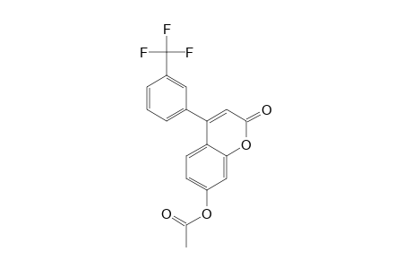 2-oxo-4-(3-(Trifluoromethyl)phenyl)-2H-chromen-7-yl acetate