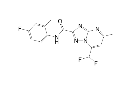 7-(difluoromethyl)-N-(4-fluoro-2-methylphenyl)-5-methyl[1,2,4]triazolo[1,5-a]pyrimidine-2-carboxamide