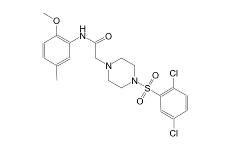 1-piperazineacetamide, 4-[(2,5-dichlorophenyl)sulfonyl]-N-(2-methoxy-5-methylphenyl)-