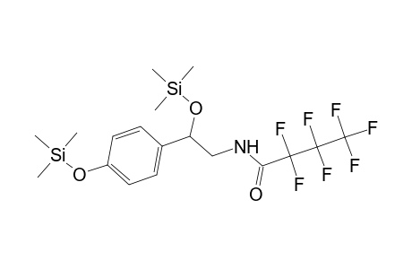 Butanamide, 2,2,3,3,4,4,4-heptafluoro-N-[2-[(trimethylsilyl)oxy]-2-[4-[(trimethylsilyl)oxy]phenyl]ethyl]-