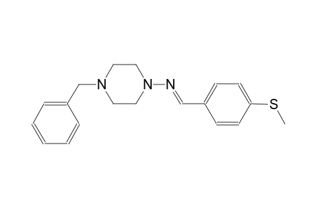 4-benzyl-N-{(E)-[4-(methylsulfanyl)phenyl]methylidene}-1-piperazinamine