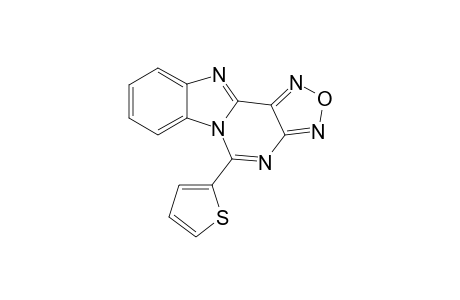 [1,2,5]Oxadiazolo[3',4':4,5]pyrimido[1,6-a][1,3]benzimidazole, 5-(2-thienyl)-
