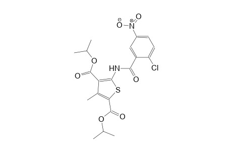 diisopropyl 5-[(2-chloro-5-nitrobenzoyl)amino]-3-methyl-2,4-thiophenedicarboxylate