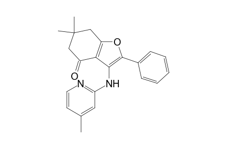 6,7-Dihydro-6,6-dimethyl-2-phenyl-3-(4-methylpyridine-2-ylamino)benzofuran-4(5H)-one