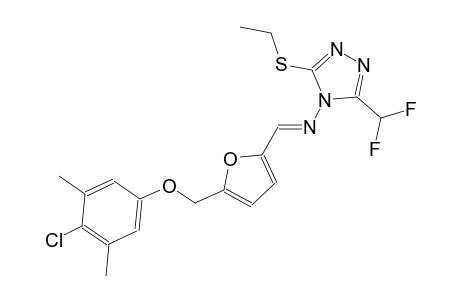 N-((E)-{5-[(4-chloro-3,5-dimethylphenoxy)methyl]-2-furyl}methylidene)-3-(difluoromethyl)-5-(ethylsulfanyl)-4H-1,2,4-triazol-4-amine