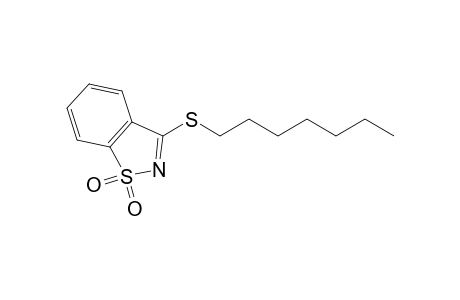 3-(heptylthio)-1,2-benzisothiazole, 1,1-dioxide