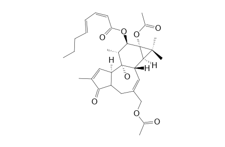 12-O-(2Z,4E-OCTADIENOYL)-4-DEOXYPHORBOL-13,20-DIACETATE