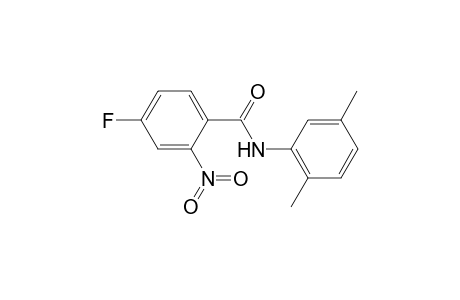 N-(2,5-dimethyl-phenyl)-4-fluoro-2-nitro-benzamide