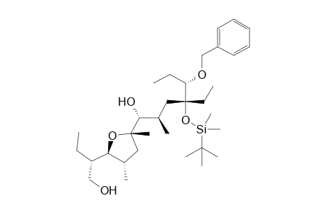 (1R,2R,4R,5S)-4-[tert-butyl(dimethyl)silyl]oxy-1-[(2S,4S,5S)-2,4-dimethyl-5-[(2S)-1-oxidanylbutan-2-yl]oxolan-2-yl]-4-ethyl-2-methyl-5-phenylmethoxy-heptan-1-ol