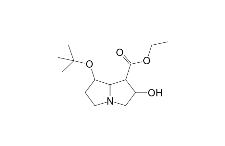Ethyl 7-(t-butoxy)-2-hydroxy-hexahydro-1H-pyrrolizine-1-carboxylate