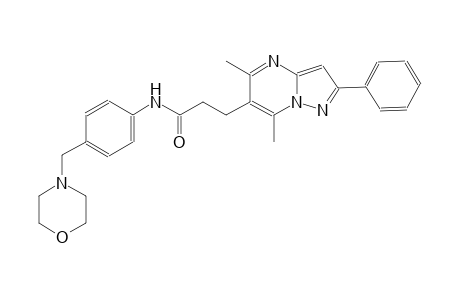 pyrazolo[1,5-a]pyrimidine-6-propanamide, 5,7-dimethyl-N-[4-(4-morpholinylmethyl)phenyl]-2-phenyl-