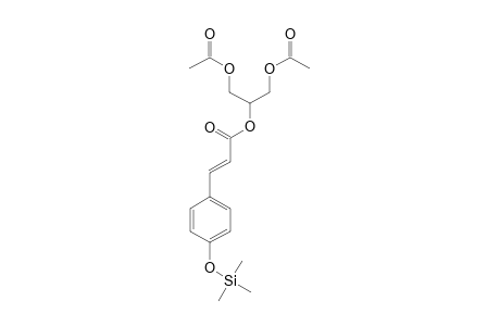 Glycerol <1,3-diacetyl-2-p-coumaroyl->, mono-TMS