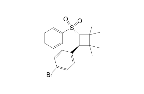 trans-1-Bromo-4-(2,2,3,3-tetramethyl-4-(phenylsulfonyl)cyclobutyl)benzene