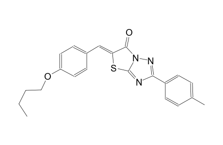 thiazolo[3,2-b][1,2,4]triazol-6(5H)-one, 5-[(4-butoxyphenyl)methylene]-2-(4-methylphenyl)-, (5Z)-