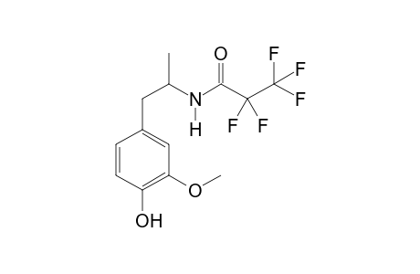 4-Hydroxy-3-methoxyamphetamine PFP