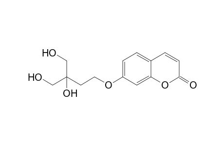 7-[3',4'-Dihydroxy-3'-(hydroxymethyl)butoxy]-2H-[1]-benzopyran-2-one