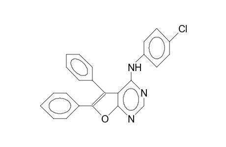 5,6-Diphenyl-N-(4-chloro-phenyl)-furo(2,3-)dipyrimidin-4-amine