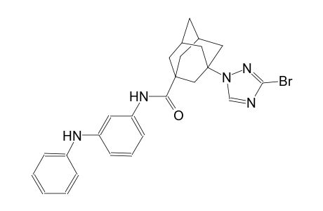 N-(3-anilinophenyl)-3-(3-bromo-1H-1,2,4-triazol-1-yl)-1-adamantanecarboxamide