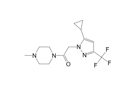 1-{[5-cyclopropyl-3-(trifluoromethyl)-1H-pyrazol-1-yl]acetyl}-4-methylpiperazine