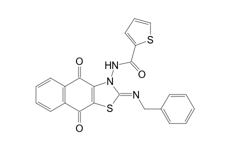 (Z)-N-(2-(Benzylimino)-4,9-dioxonaphtho[2,3-d]-thiazol-3(2H,4H,9H)-yl)thiophene-2-carboxamide