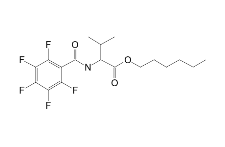 L-Valine, N-pentafluorobenzoyl-, hexyl ester