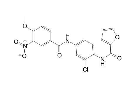 N-{2-chloro-4-[(4-methoxy-3-nitrobenzoyl)amino]phenyl}-2-furamide