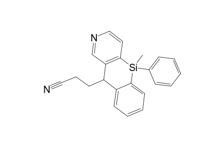 3-(5-Methyl-5-phenyl-5,10-dihydro[1]benzosilino[3,2-c]pyridin-10-yl)propanenitrile