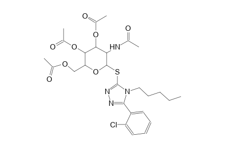 beta-D-glucopyranoside, 5-(2-chlorophenyl)-4-pentyl-4H-1,2,4-triazol-3-yl 2-(acetylamino)-2-deoxy-1-thio-, 3,4,6-triacetate
