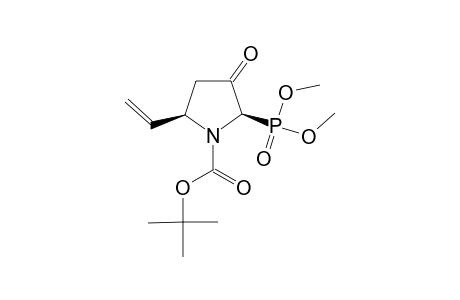 DIMETHYL-(2R,5R)-(-)-N-(TERT.-BUTOXYCARBONYL)-3-OXO-5-VINYLPYRROLIDINE-2-PHOSPHONATE