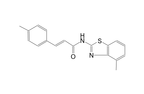 (2E)-N-(4-methyl-1,3-benzothiazol-2-yl)-3-(4-methylphenyl)-2-propenamide