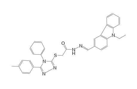 acetic acid, [[5-(4-methylphenyl)-4-phenyl-4H-1,2,4-triazol-3-yl]thio]-, 2-[(E)-(9-ethyl-9H-carbazol-3-yl)methylidene]hydrazide