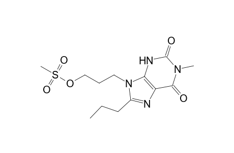 8-Propyl-9-(3-mesyloxypropyl)-1-methyl-3,9-dihydro-1H-purine-2,6-dione