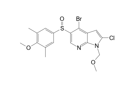 4-Bromo-2-chloro-5-(4-methoxy-3,5-dimethylbenzenesulfinyl)-1-(methoxymethyl)-1H-pyrrolo[2,3-b]pyridine