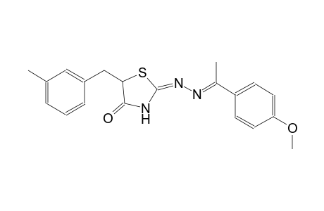 4-thiazolidinone, 2-[(2E)-2-[1-(4-methoxyphenyl)ethylidene]hydrazono]-5-[(3-methylphenyl)methyl]-, (2E)-