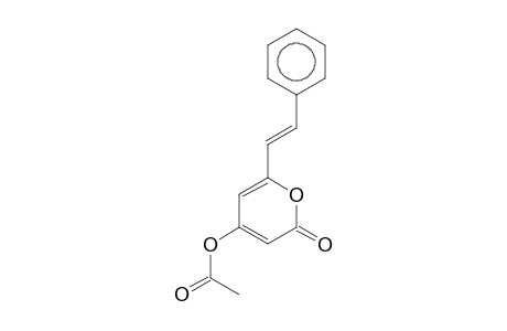 2-Oxo-6-[(E)-2-phenylethenyl]-2H-pyran-4-yl acetate