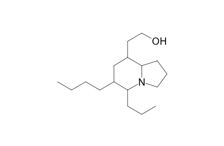 5- Propyl-6-butyl-8-(hydroxyethyl)-indolizidine