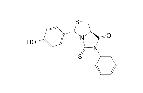 (3S,7aR)-3-(4-Hydroxyphenyl)-6-phenyl-5-thioxotetrahydroimidazo[1,5-c]thiazol-7(3H)-one