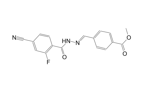 methyl 4-{(E)-[(4-cyano-2-fluorobenzoyl)hydrazono]methyl}benzoate