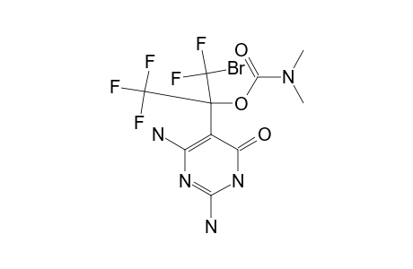 2,6-DIAMINO-5-(1-BROMO-2-HYDROXY-1,1,3,3,3-PENTAFLUOROPROPAN-2-YL)-PYRIMIDIN-4-(3-H)-ONE_DIMETHYLFORMAMIDE_SOLVATE