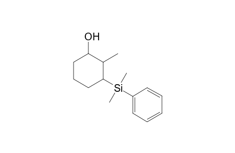 (1RS,2SR,3SR)-3-Dimethyl(phenyl)silyl-2-methylcyclohexanol