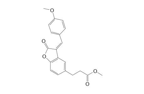 5-Benzofuranpropanoic acid, 2,3-dihydro-3-[(4-methoxyphenyl)methylene]-2-oxo-, methyl ester