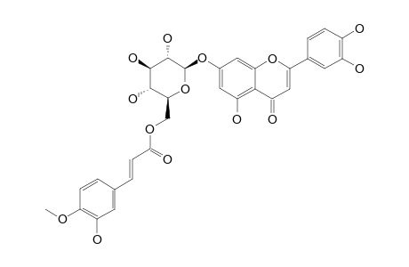 LUTEOLIN-7-O-[6''-(3'''-HYDROXY-4'''-METHOXY-CINNAMOYL)]-BETA-D-GLUCOPYRANOSIDE