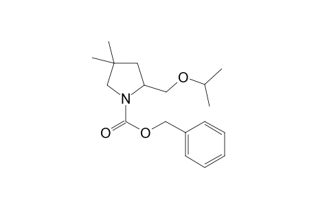 Benzyl 2-(isopropoxymethyl)-4,4-dimethylpyrrolidine-1-carboxylate