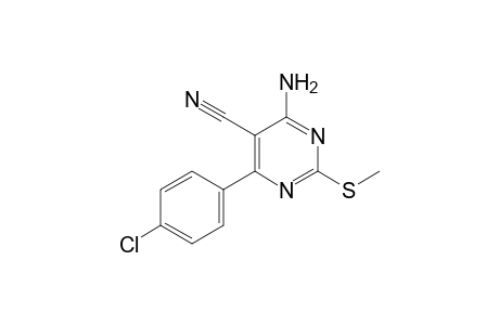 4-Amino-6-(4-chlorophenyl)-2-methylthiopyrimidine-5-carbonitrile