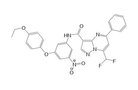 7-(difluoromethyl)-N-[3-(4-ethoxyphenoxy)-5-nitrophenyl]-5-phenylpyrazolo[1,5-a]pyrimidine-3-carboxamide